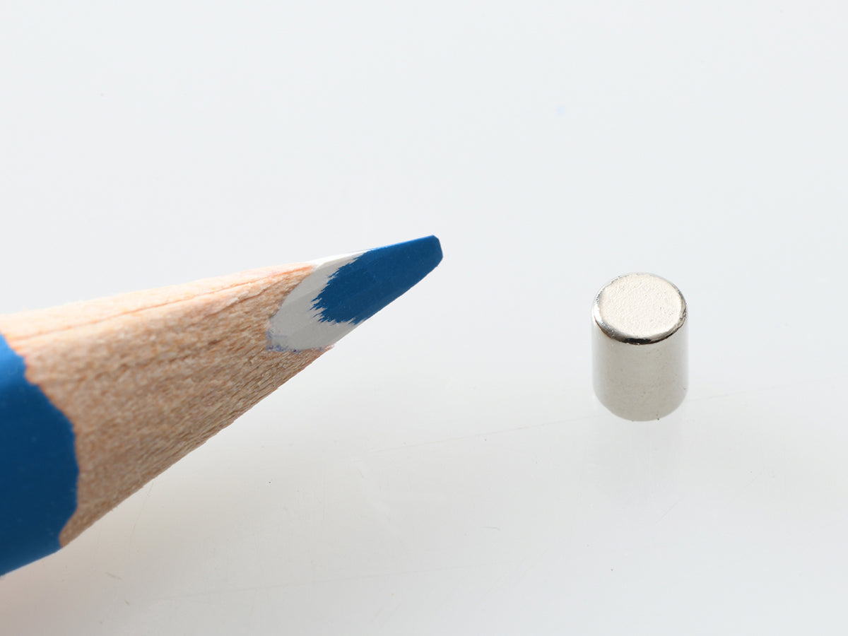 Scheibenmagnet-NdFeB-N35M-Ø 3 x 4 mm-Ni