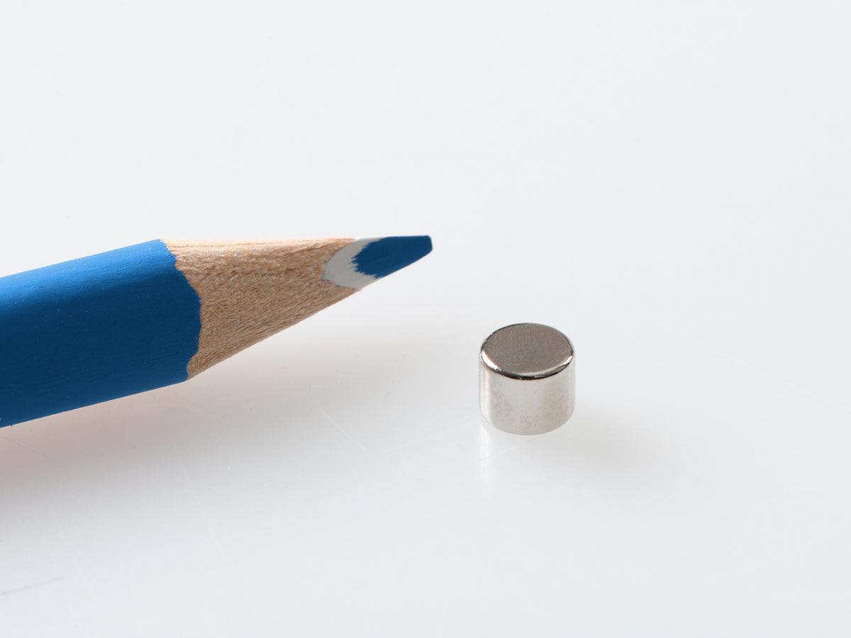 Scheibenmagnet-NdFeB-N45-Ø 5 x 4 mm-Ni