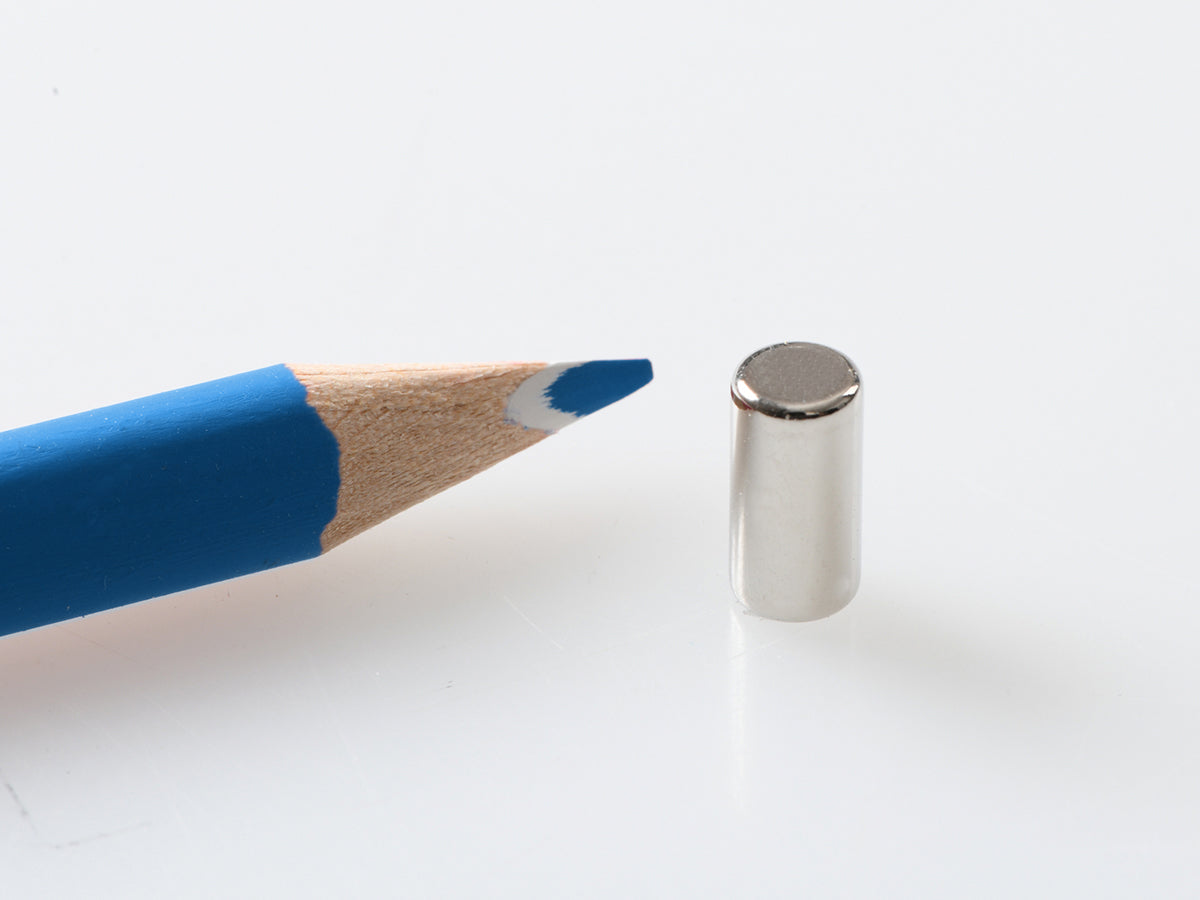 Scheibenmagnet-NdFeB-N35-Ø 5 x 10 mm-Ni