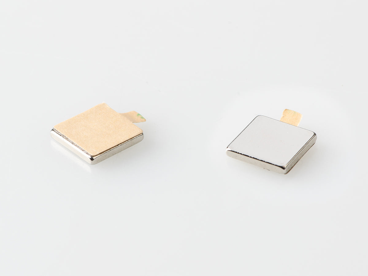 blockmagnet neodym selbstklebend vorder und rückseite