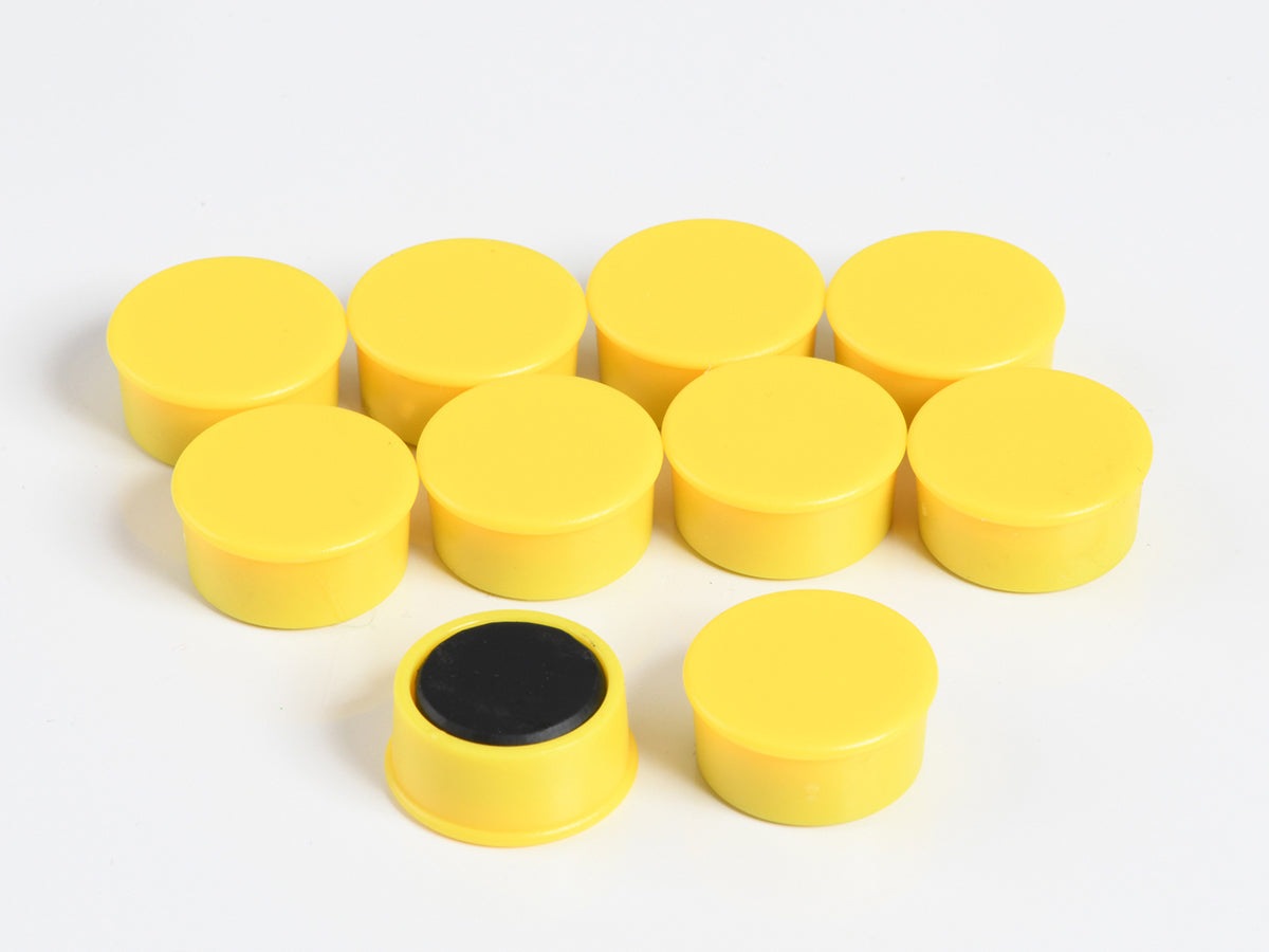 organisationsmagnete rund gelb Ø 16