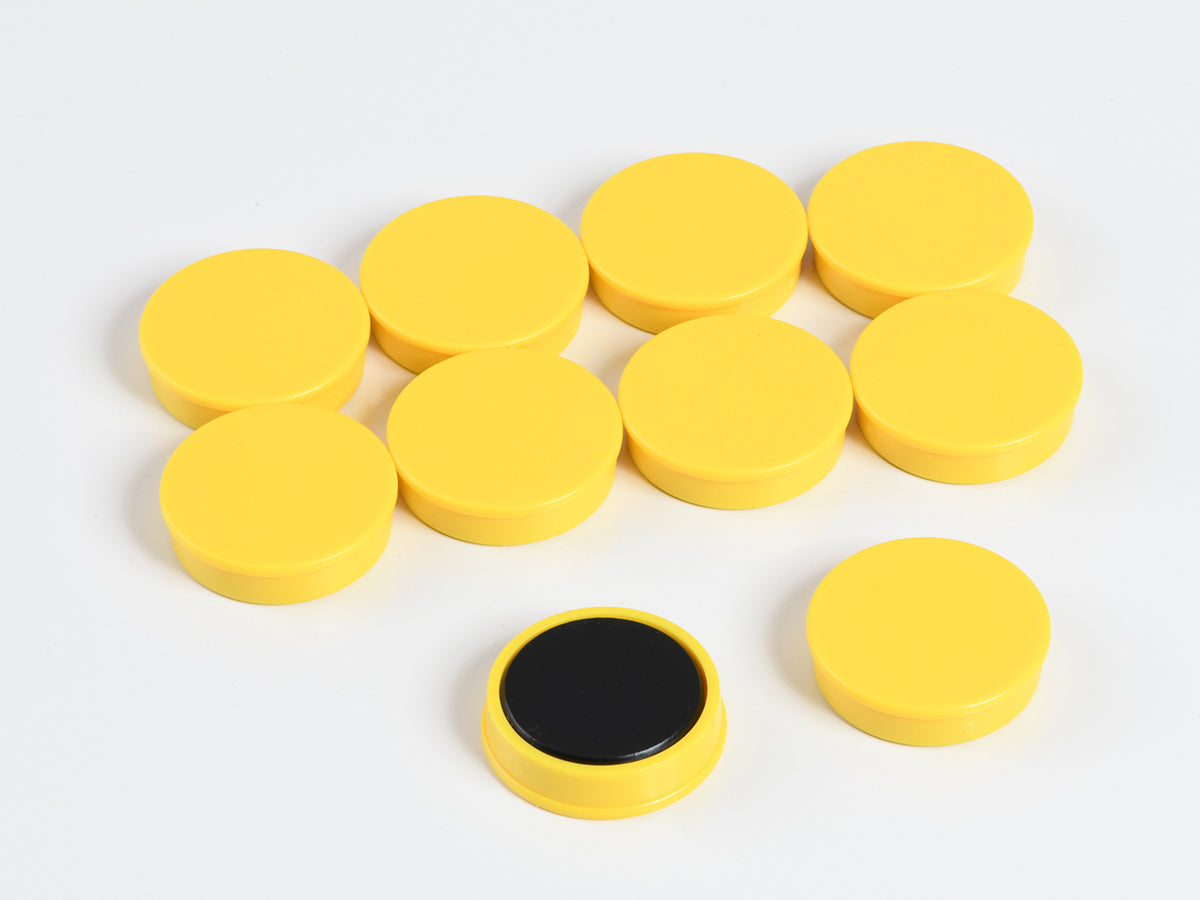 organisationsmagnete rund gelb Ø 30