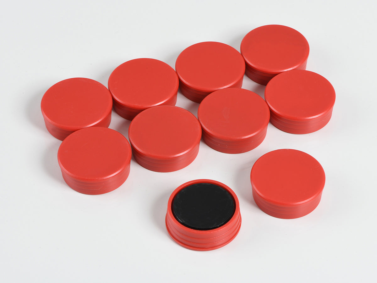 organisationsmagnete rund rot Ø 35