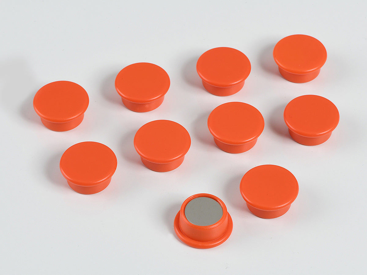organisationsmagnete rund orange Ø 18 neodym