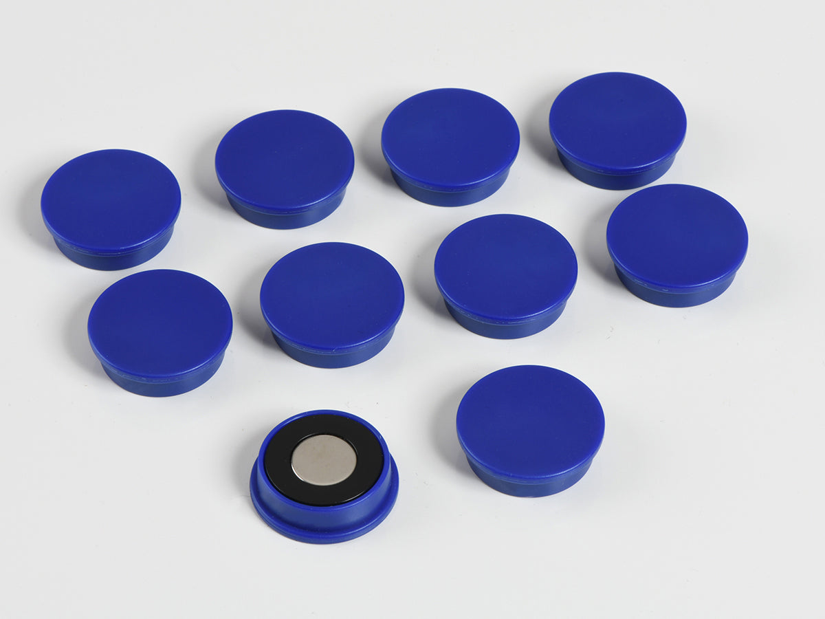 organisationsmagnete rund blau Ø 25 neodym