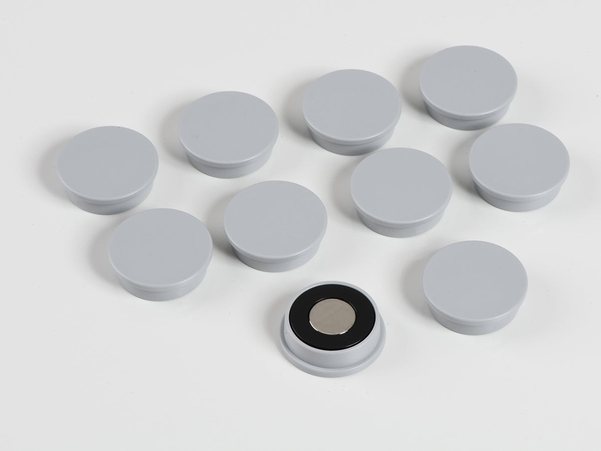 organisationsmagnete rund grau Ø 25 neodym