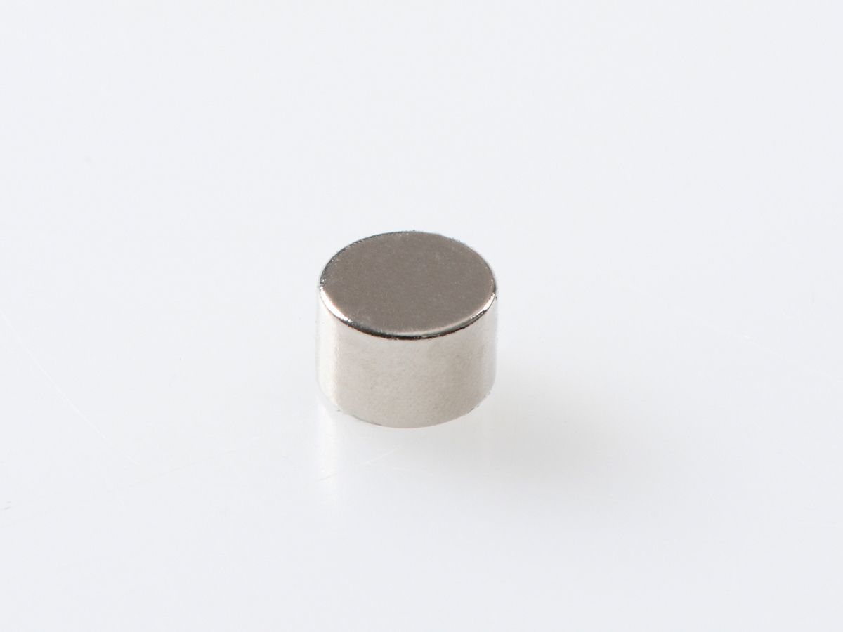 Scheibenmagnet-NdFeB-N35-Ø 6 x 4 mm-Ni