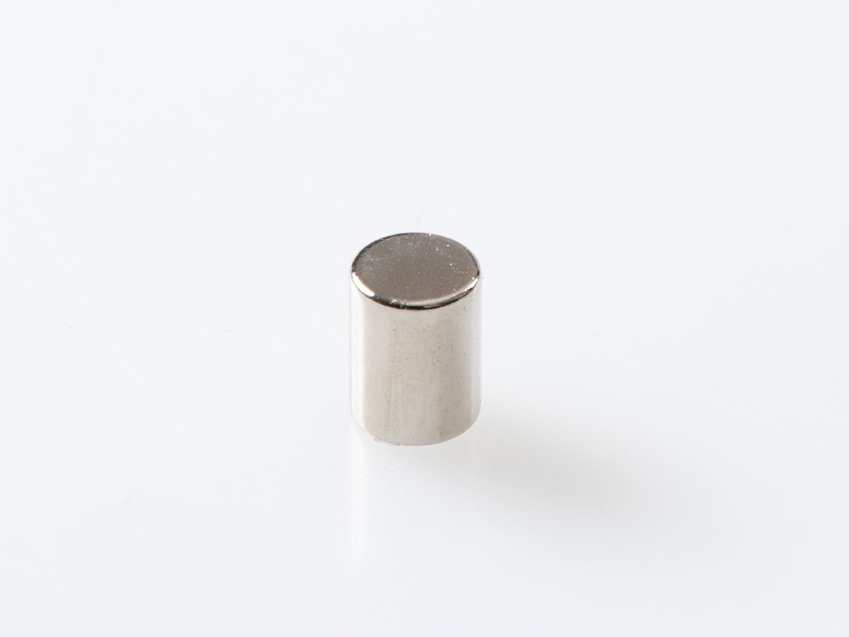 Scheibenmagnet-NdFeB-N35-Ø 6 x 8 mm-Ni