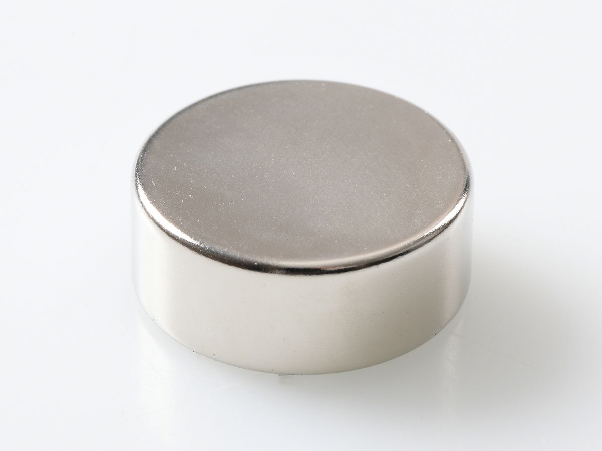 Scheibenmagnet-NdFeB-N35-Ø 25 x 10 mm-Ni